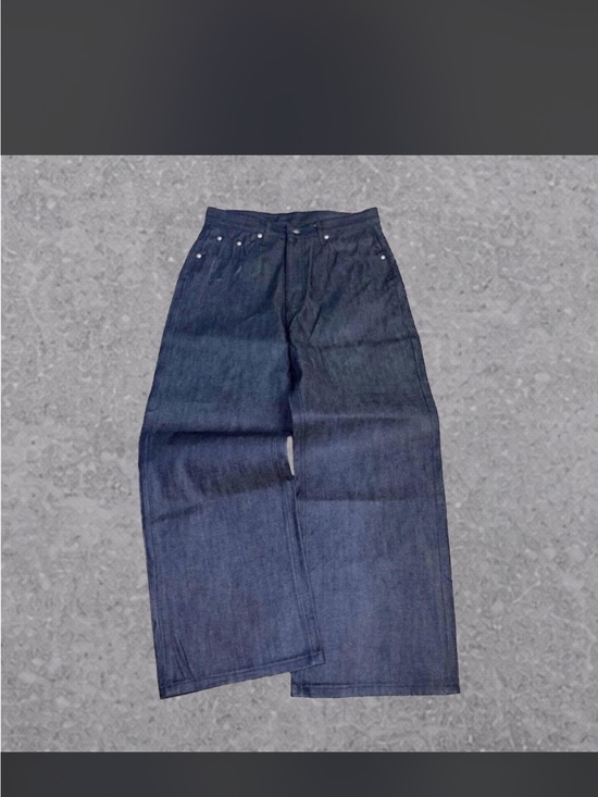 other Other - Men's Wide-Leg Raw Indigo Denim